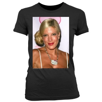 Tori Spelling Women's Junior Cut Crewneck T-Shirt