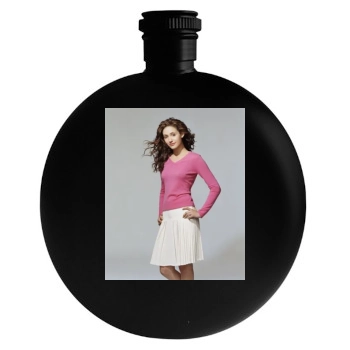 Emmy Rossum Round Flask