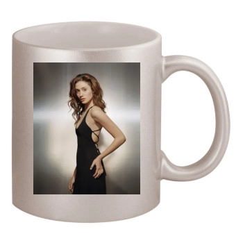 Emmy Rossum 11oz Metallic Silver Mug