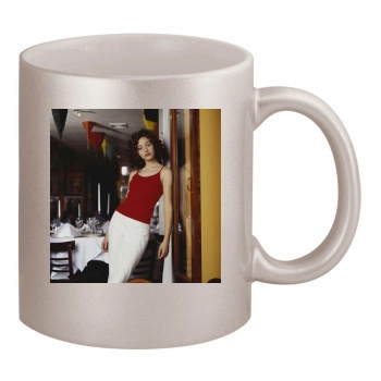 Emmy Rossum 11oz Metallic Silver Mug