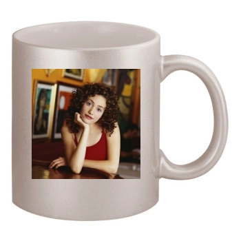 Emmy Rossum 11oz Metallic Silver Mug