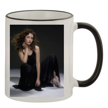 Emmy Rossum 11oz Colored Rim & Handle Mug