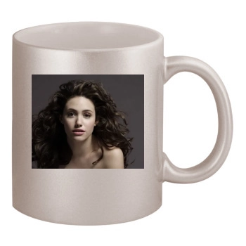 Emmy Rossum 11oz Metallic Silver Mug