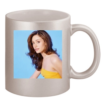 Emmy Rossum 11oz Metallic Silver Mug