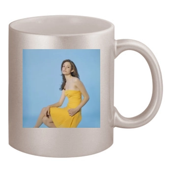 Emmy Rossum 11oz Metallic Silver Mug