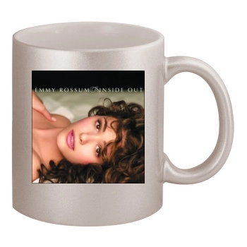 Emmy Rossum 11oz Metallic Silver Mug