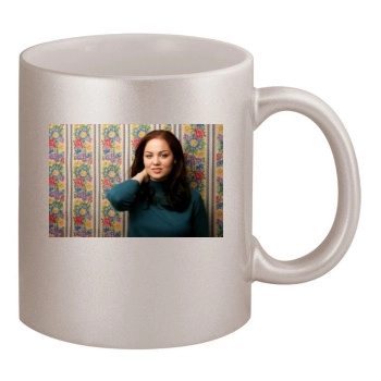 Erika Christensen 11oz Metallic Silver Mug