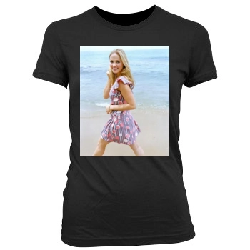 Erika Christensen Women's Junior Cut Crewneck T-Shirt