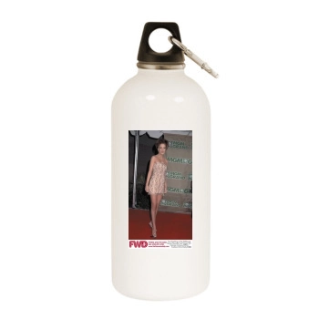 Tori Spelling White Water Bottle With Carabiner