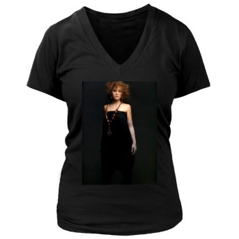 Erika Christensen Women's Deep V-Neck TShirt