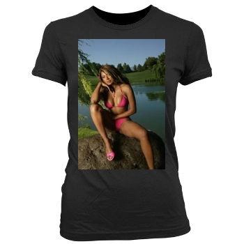 Traci Bingham Women's Junior Cut Crewneck T-Shirt