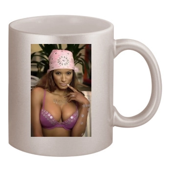 Traci Bingham 11oz Metallic Silver Mug