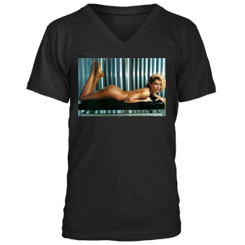 Tricia Helfer Men's V-Neck T-Shirt