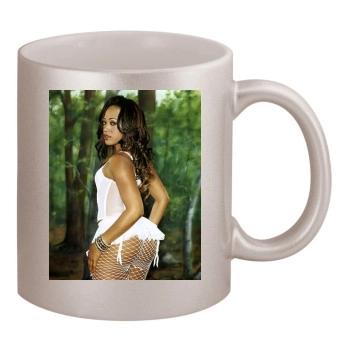 Trina 11oz Metallic Silver Mug