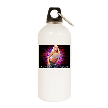 Trish Stratus White Water Bottle With Carabiner