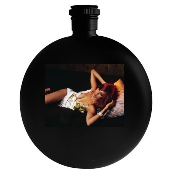 Tyra Banks Round Flask