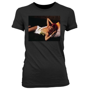 Tyra Banks Women's Junior Cut Crewneck T-Shirt