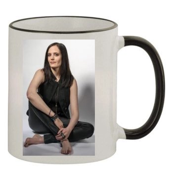 Eva Green 11oz Colored Rim & Handle Mug