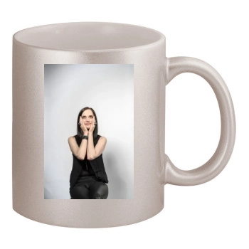 Eva Green 11oz Metallic Silver Mug