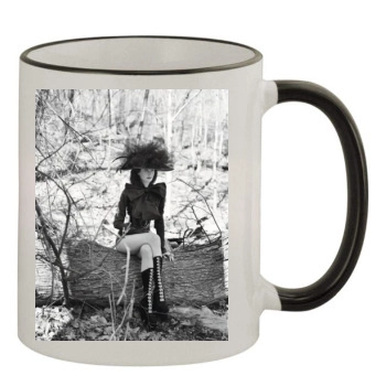 Eva Green 11oz Colored Rim & Handle Mug