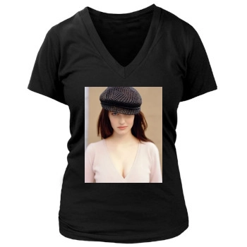 Eva Green Women's Deep V-Neck TShirt