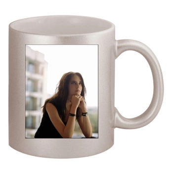 Eva Green 11oz Metallic Silver Mug