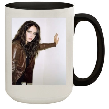 Eva Green 15oz Colored Inner & Handle Mug