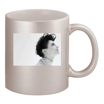 Eva Green 11oz Metallic Silver Mug