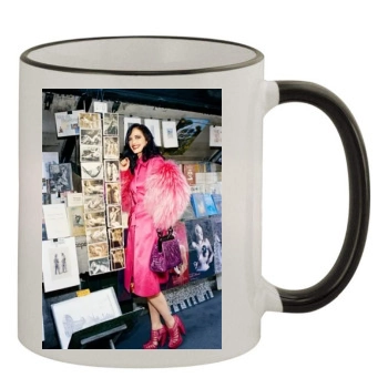 Eva Green 11oz Colored Rim & Handle Mug