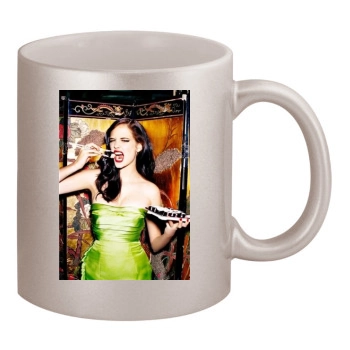 Eva Green 11oz Metallic Silver Mug