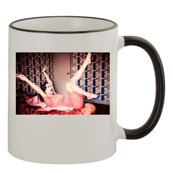 Eva Green 11oz Colored Rim & Handle Mug