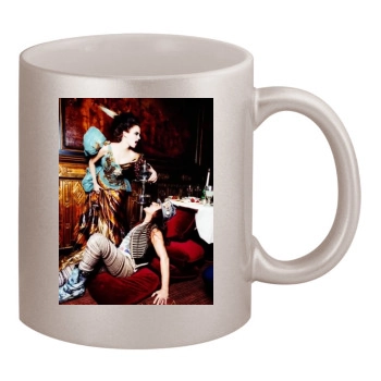 Eva Green 11oz Metallic Silver Mug