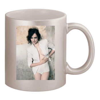 Eva Green 11oz Metallic Silver Mug