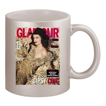 Eva Green 11oz Metallic Silver Mug