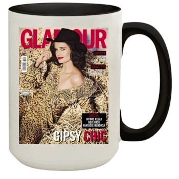 Eva Green 15oz Colored Inner & Handle Mug