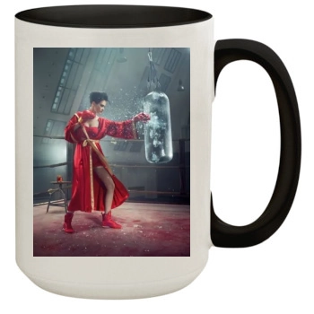 Eva Green 15oz Colored Inner & Handle Mug