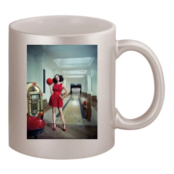 Eva Green 11oz Metallic Silver Mug