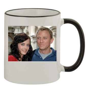 Eva Green 11oz Colored Rim & Handle Mug