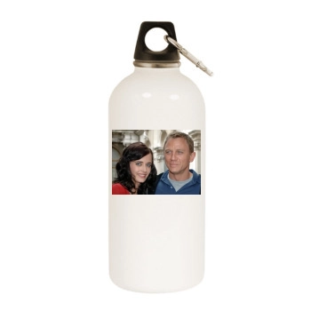 Eva Green White Water Bottle With Carabiner