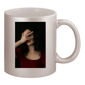 Eva Green 11oz Metallic Silver Mug