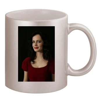 Eva Green 11oz Metallic Silver Mug