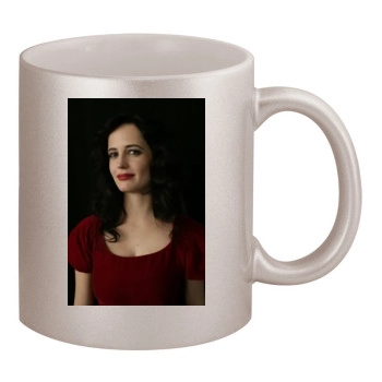 Eva Green 11oz Metallic Silver Mug