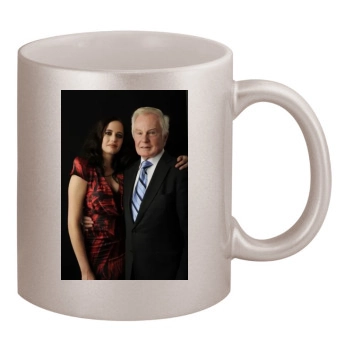 Eva Green 11oz Metallic Silver Mug