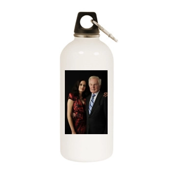 Eva Green White Water Bottle With Carabiner