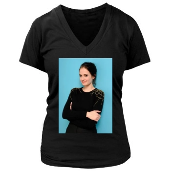 Eva Green Women's Deep V-Neck TShirt