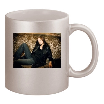 Eva Green 11oz Metallic Silver Mug