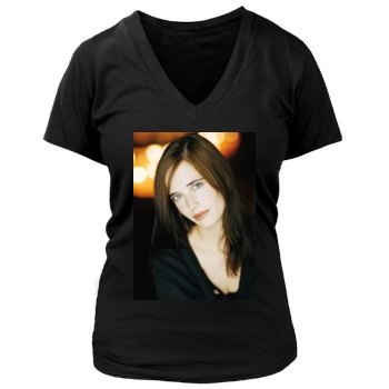 Eva Green Women's Deep V-Neck TShirt