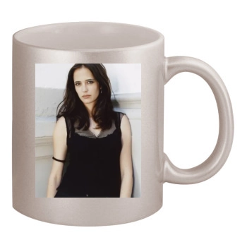 Eva Green 11oz Metallic Silver Mug