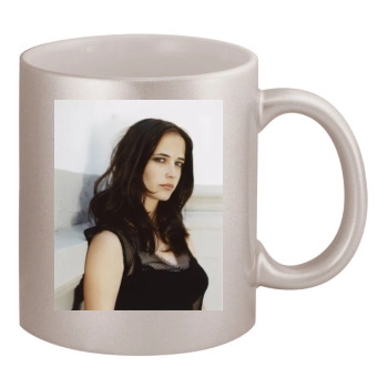 Eva Green 11oz Metallic Silver Mug