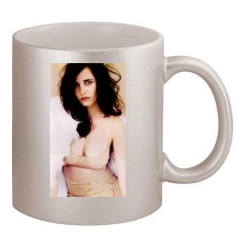 Eva Green 11oz Metallic Silver Mug